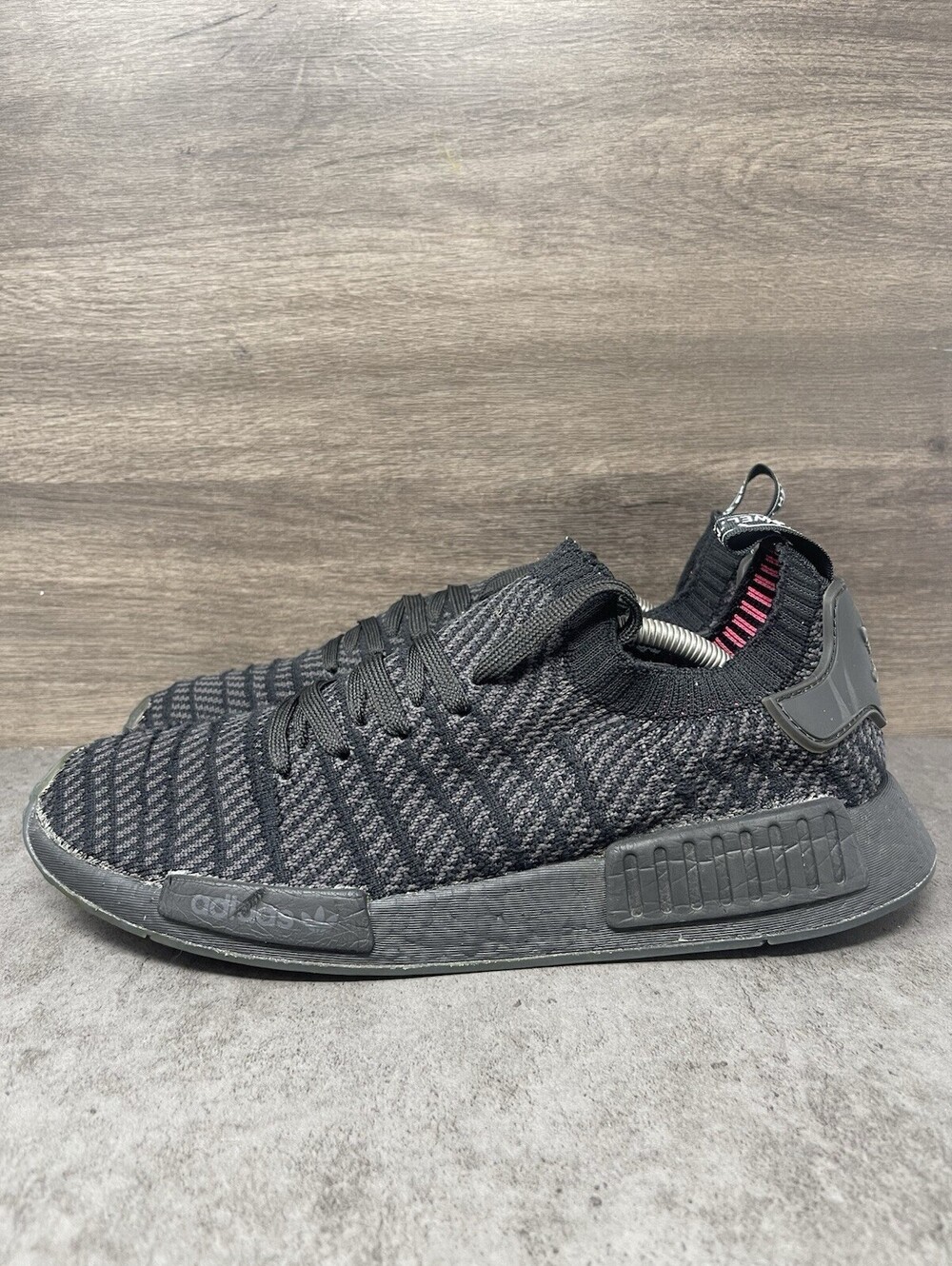 adidas NMD R1 STLT Primeknit Triple Black Size 12 Mens Boost Sneakers CQ2391